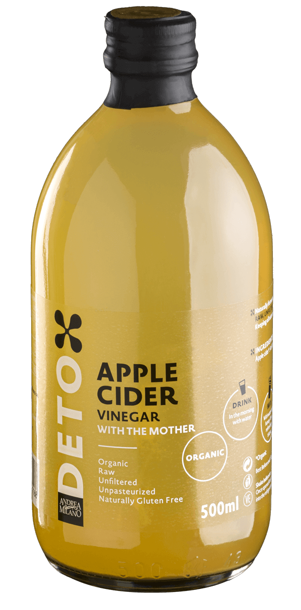 Buy DETO* Organic Apple Cider Vinegar with the Mother 500ML at PHYTAMINS.AE