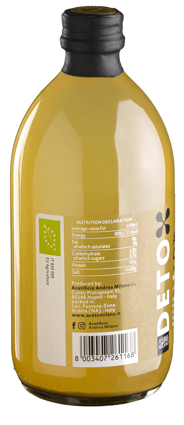 Buy DETO* Organic Apple Cider Vinegar with the Mother 500ML at PHYTAMINS.AE