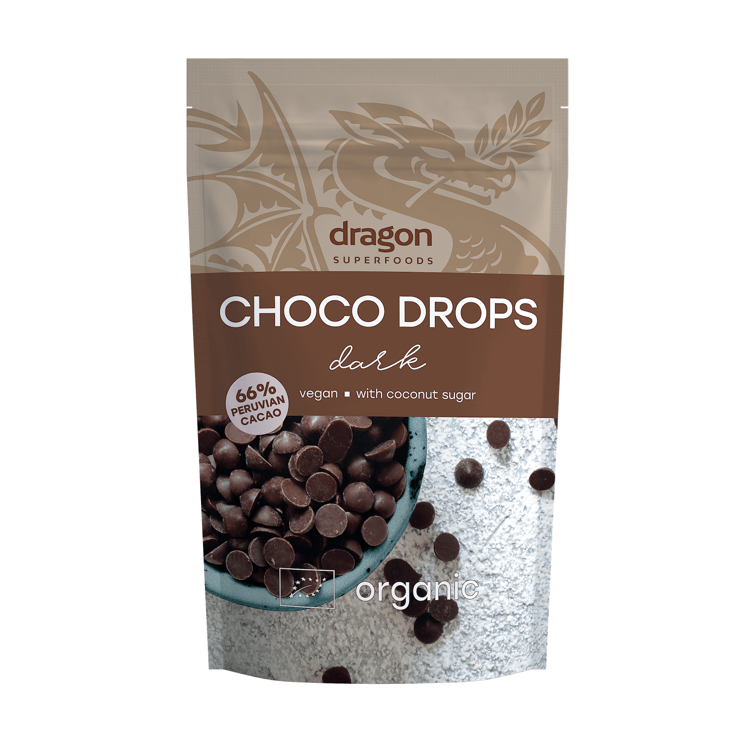 Buy Dragon Superfoods Choco Drops Dark 200g at PHYTAMINS.AE