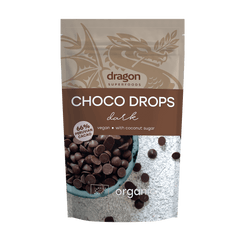 Buy Dragon Superfoods Choco Drops Dark 200g at PHYTAMINS.AE
