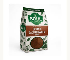 SOUL ORGANIC CACAO POWDER 500GM