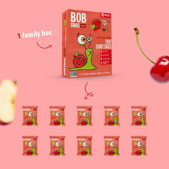 BOB SNAIL APPLE CHERRY FRUIT JELLIES 90 G