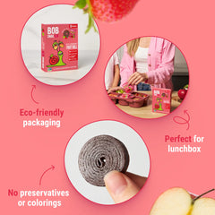 APPLE STRAWBERRY FRUIT ROLLS 100G