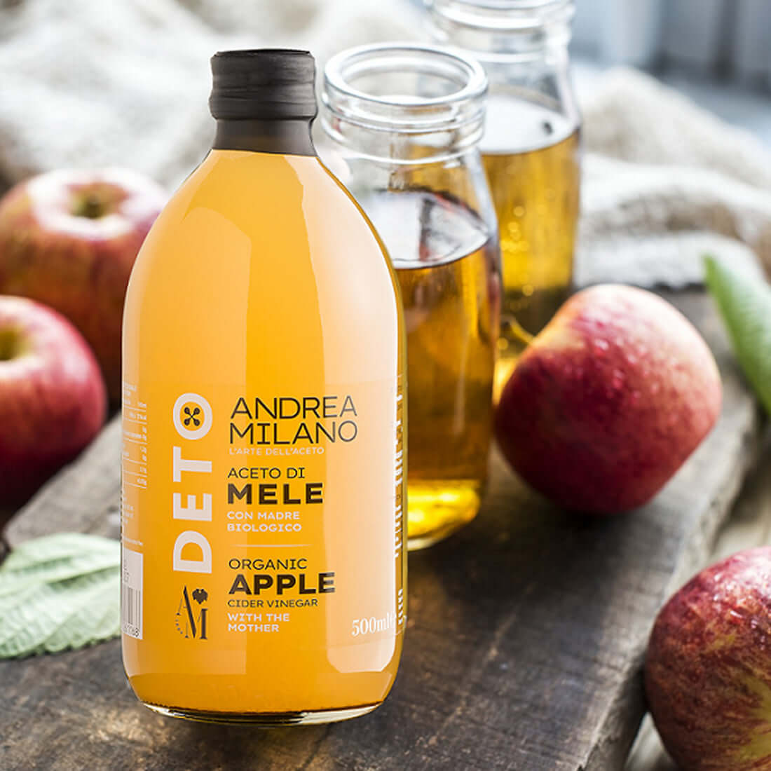 Buy DETO* Organic Apple Cider Vinegar with the Mother 500ML at PHYTAMINS.AE