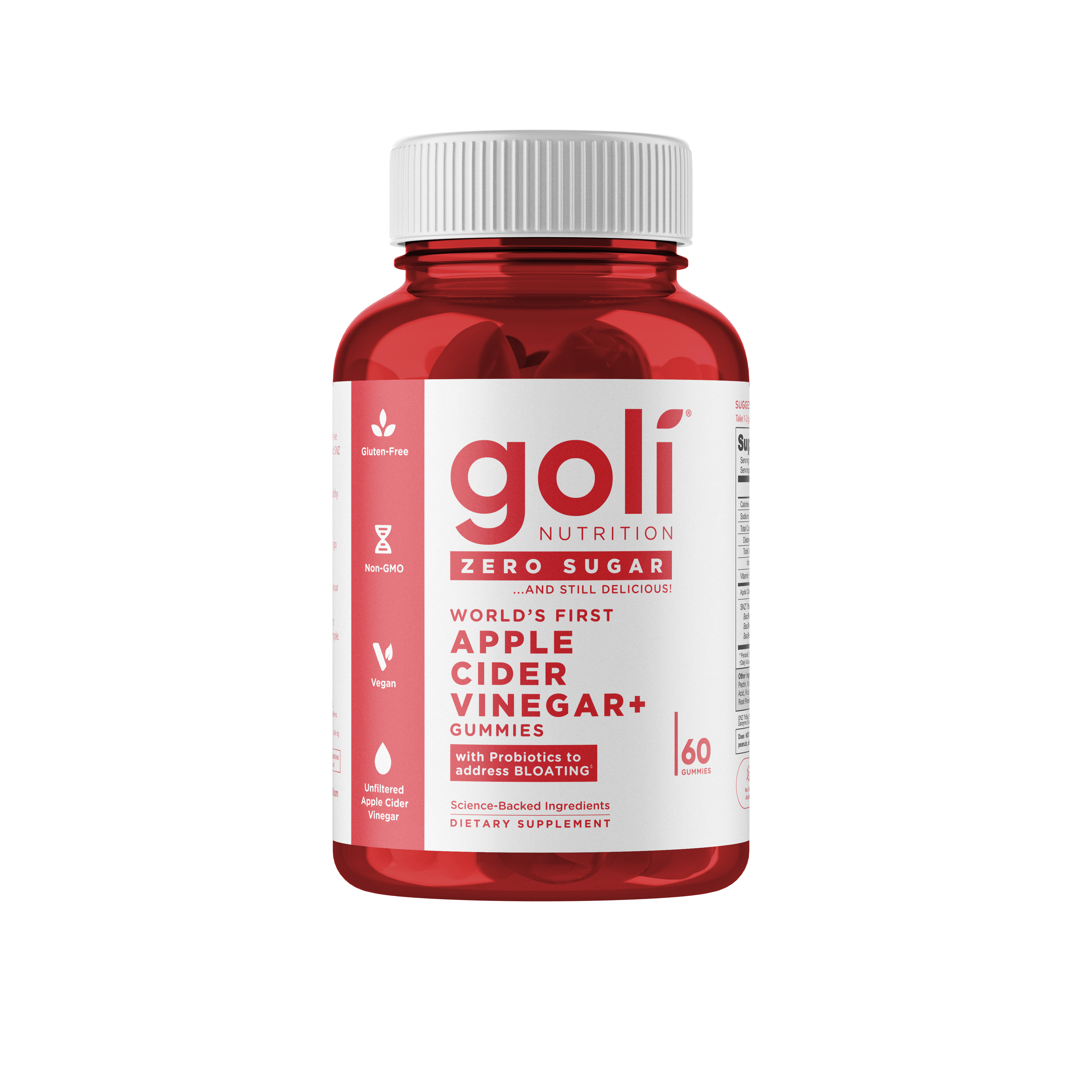Buy Goli Nutrition Zero Sugar Apple Cider Vinegar (ACV+) Gummies at PHYTAMINS.AE