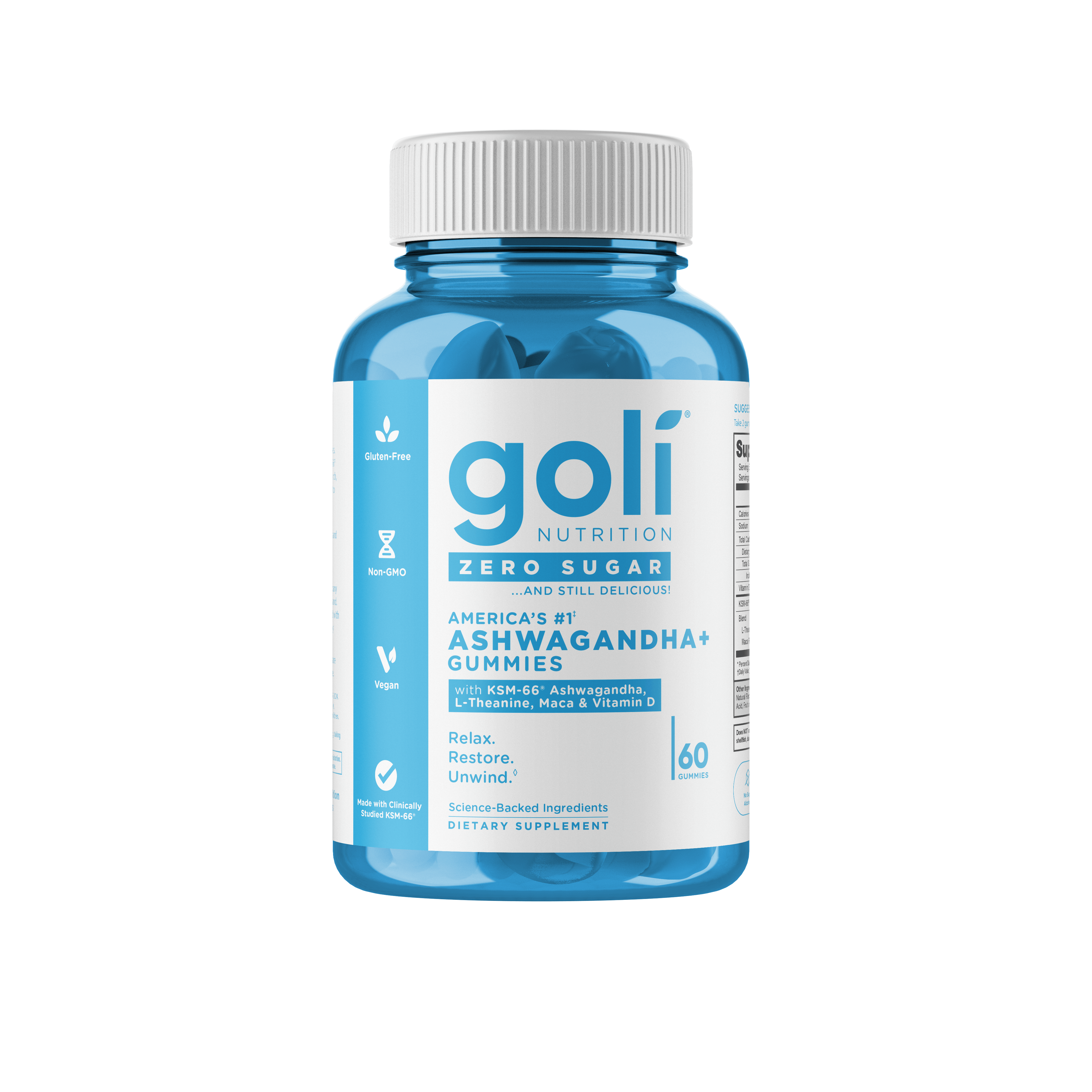 Buy Goli Nutrition Ashwagandha Zero Sugar Gummies at PHYTAMINS.AE