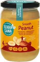 ORGANIC SMOOTH PEANUT BUTTER UNSALTED 500GM NL