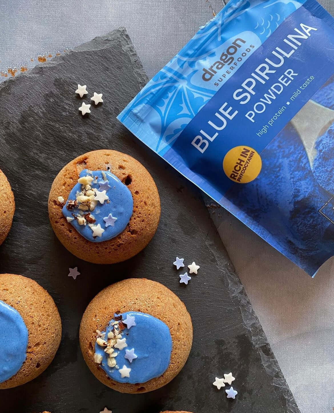 Buy Dragon Superfoods Blue Spirulina Powder 75g at PHYTAMINS.AE