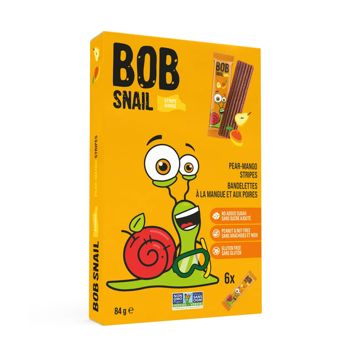 BOB SNAIL PEAR MANGO STRIPES 84G