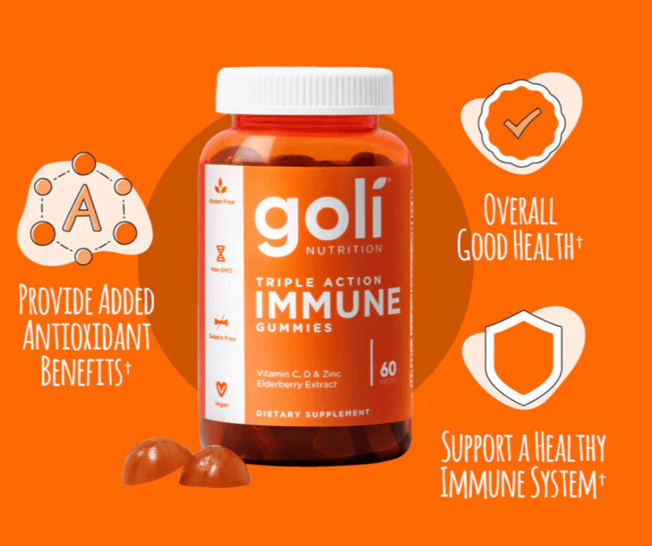 Buy Goli Nutrition Triple Action Immune Gummies at PHYTAMINS.AE