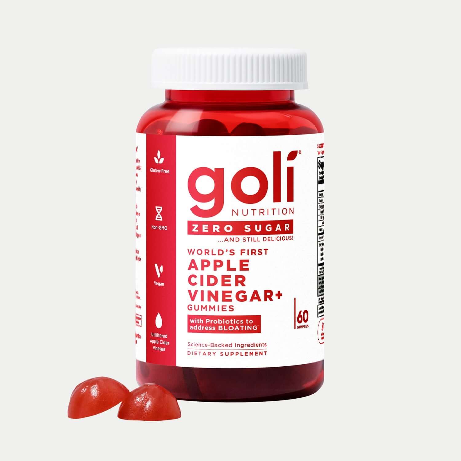 Buy Goli Nutrition Zero Sugar Apple Cider Vinegar (ACV+) Gummies at PHYTAMINS.AE