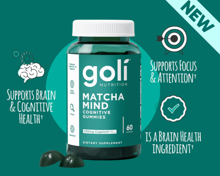 Buy Goli Nutrition Matcha Mind Cognitive Gummies at PHYTAMINS.AE