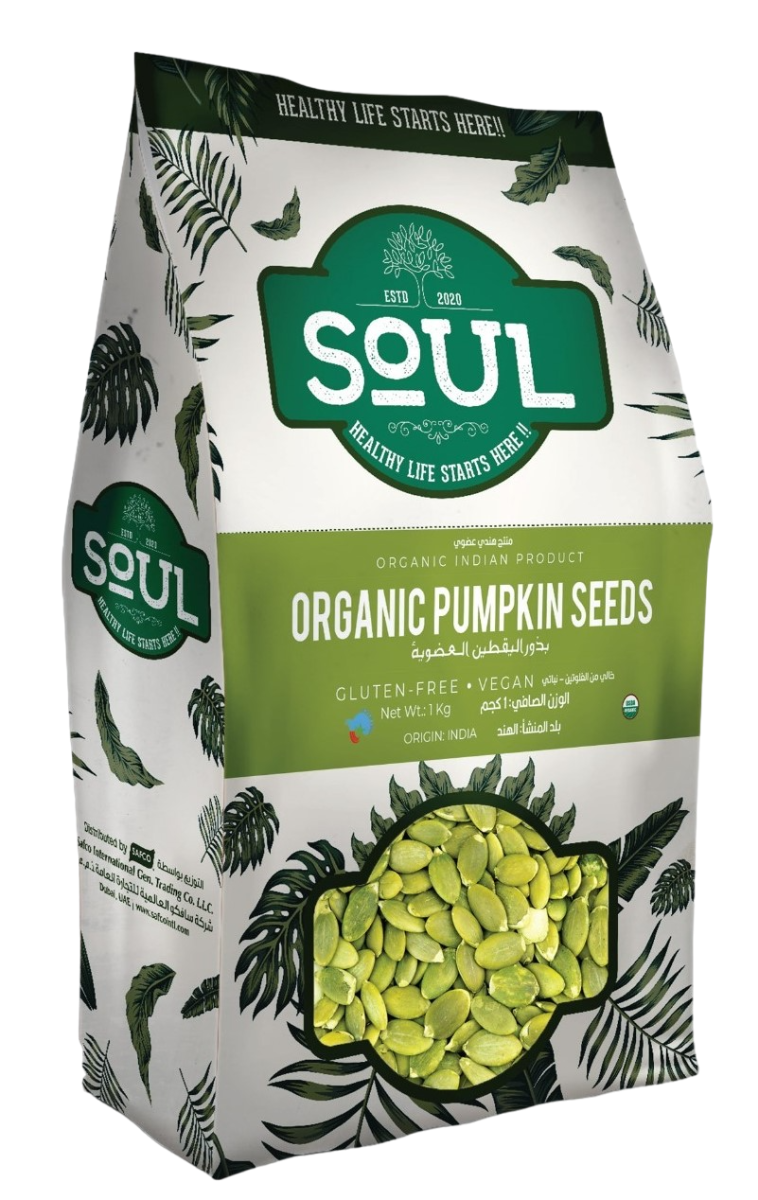 SOUL ORGANIC PUMPKIN SEEDS 1KG