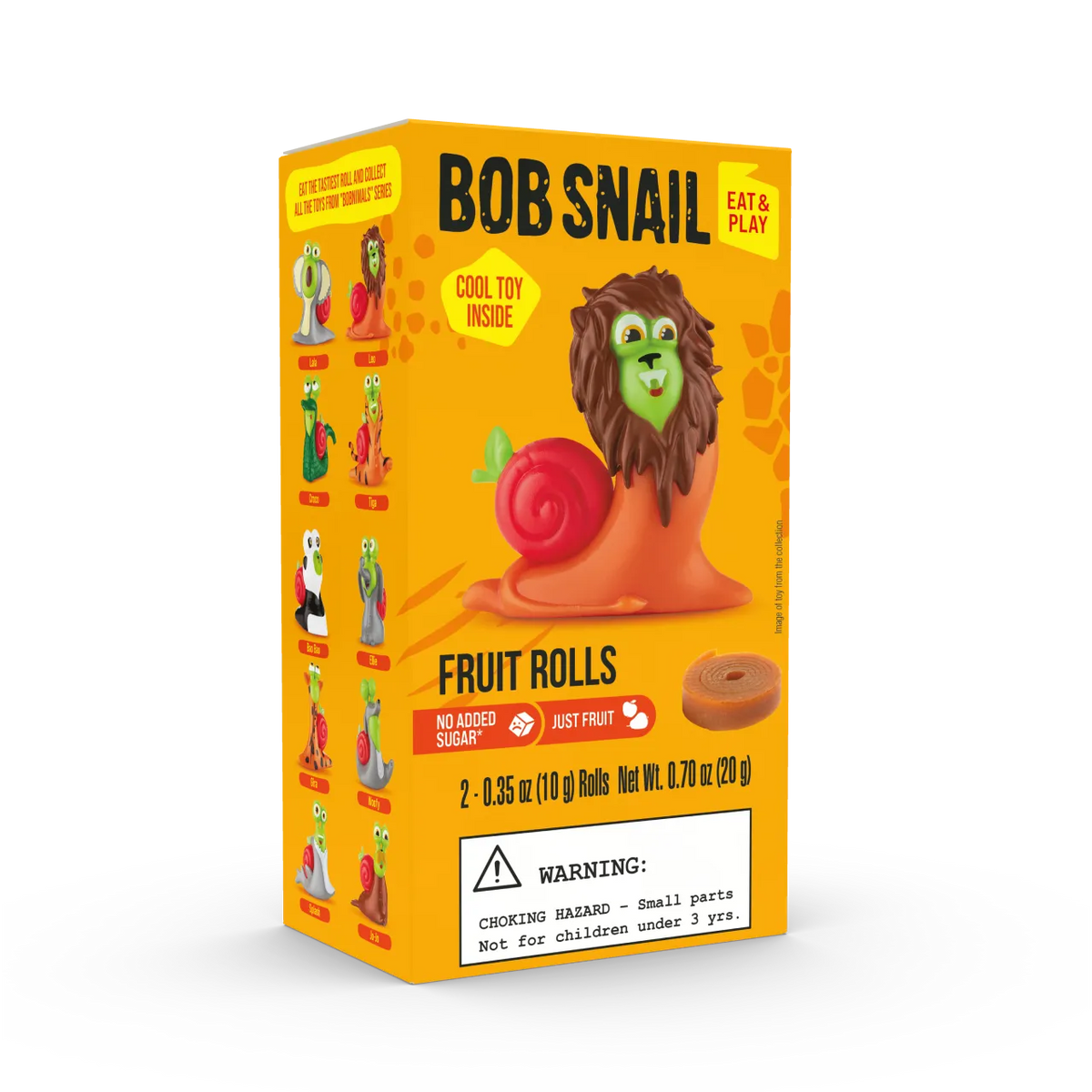 BOB SNAIL EAT & PLAY (FRUIT ROLL + TOY) 20G