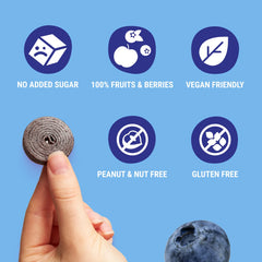 APPLE BLUEBERRY FRUIT ROLLS 100G