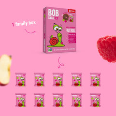 APPLE RASPBERRY FRUIT ROLLS 100G