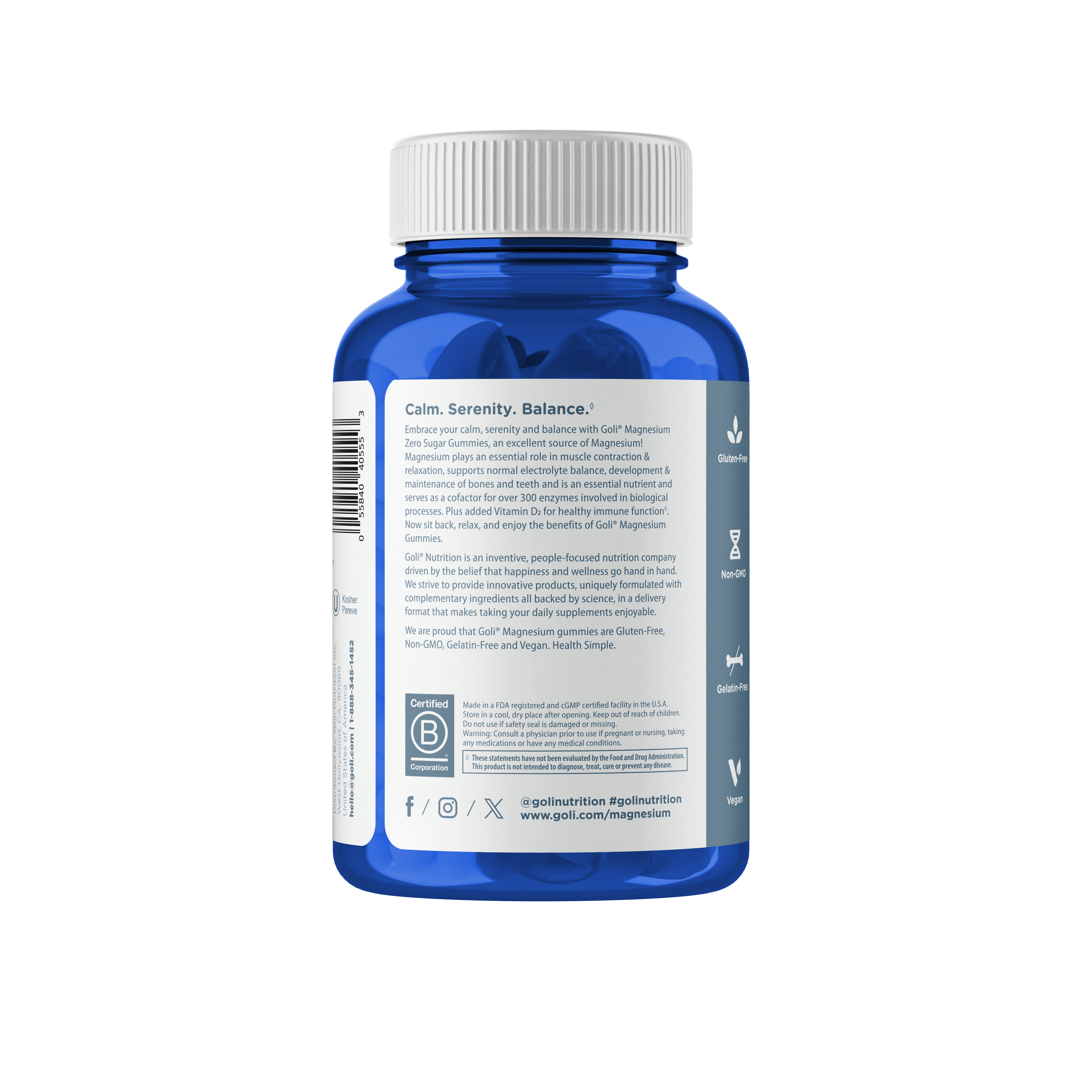Buy Goli Nutrition Magnesium Zero Sugar at PHYTAMINS.AE
