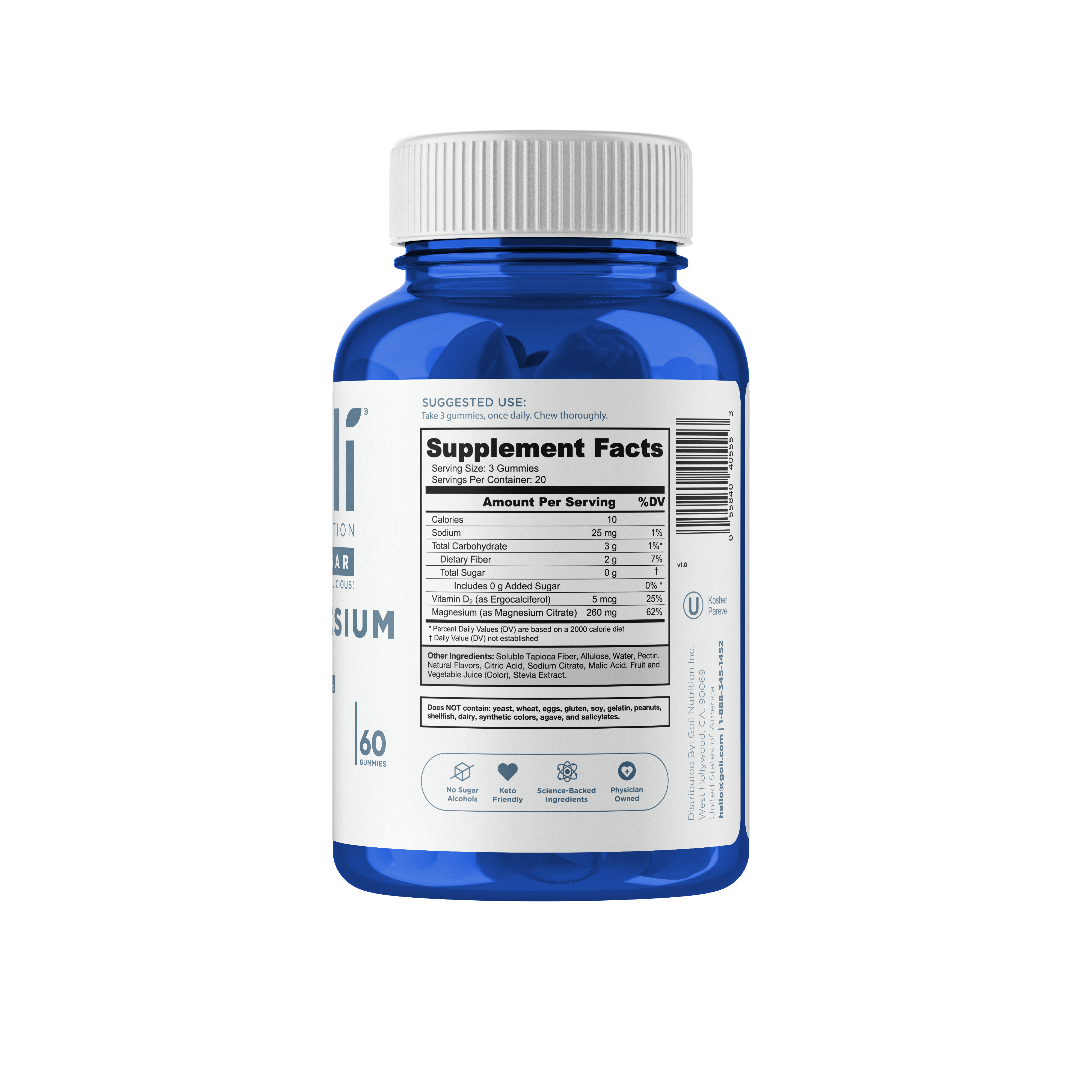 Buy Goli Nutrition Magnesium Zero Sugar at PHYTAMINS.AE